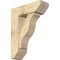Ekena Millwork Funston Slat Rough Sawn Bracket w/ Offset Brace, Douglas Fir, 8"W x 24"D x 32"H BKT0806X24X32FST06RDF - alternate 1